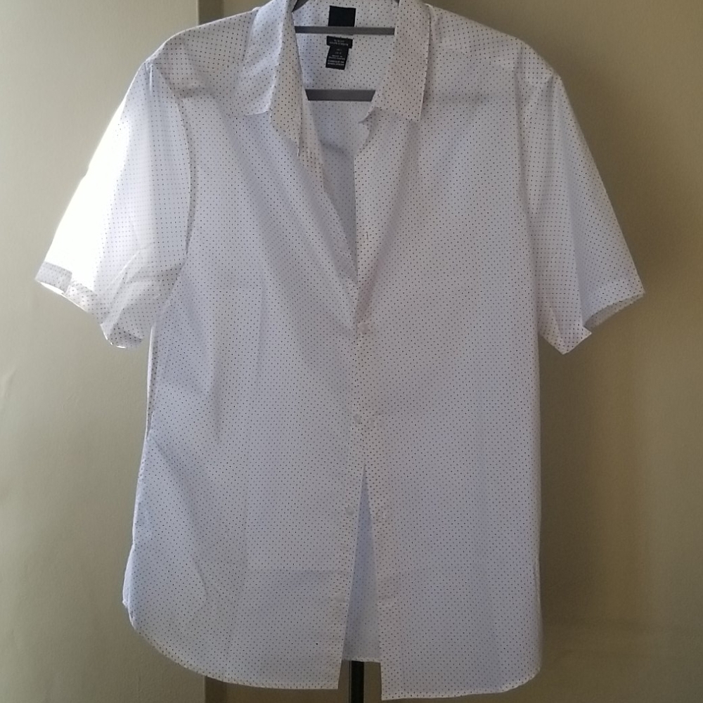 Black & White Polka Dot H&M Button Down Shirt